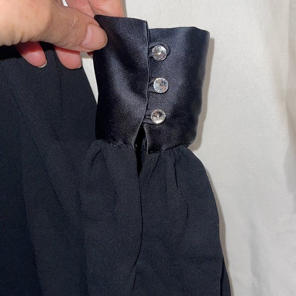 New Guess Marciano Sheer Long Sleeve Shirt Blouse S - Picture 10 of 11